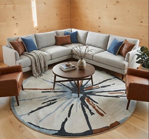 Hand Tufted Wool <b>Rug</b> Eco-Friendly Anti-Bacteria Pet-Friendly Non-Slip Abstract Low Pile Modern Design Home Commercial Prayer Use - Product Image 5