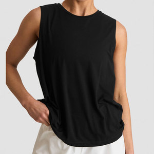 Women Sleeveless Breathable <b>Loose</b> Fit Custom Blank Training Workout Running <b>Tank</b> <b>Top</b> Plus Size Quick Dry Fitness Wear <b>Top</b> - Product Image 6