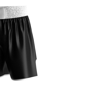 Pantalones Cortos de Boxeo Negros para Hombre, Transpirables, Ligeros, de Secado Rápido, de Poliéster, para Entrenamiento de Artes Marciales, Ajuste Holgado, Talla Adulto, Venta al Por Mayor - Product Image 4