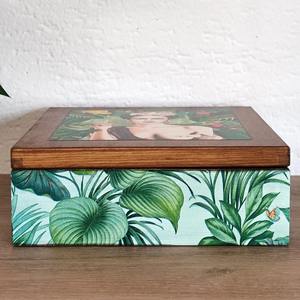 Boîte en bois imprimée pour le stockage de bijoux, pour marchés de la décoration professionnels, vente en gros, approvisionnement mondial - Product Image 3