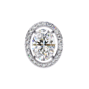 Classic Oval Cut E VS 1 ct Each and Round Lab Grown Diamond 14K Gold IGI Certified <b>Earring</b> <b>Tops</b> for Gift Party & Anniversary - Product Image 5