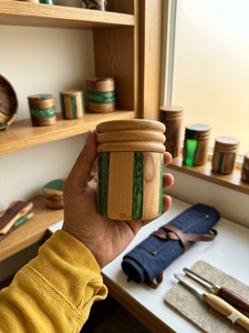 Quemador de Incienso de Madera Hecho a Mano con Rejilla Metálica, Soporte para Aromaterapia, Decoración Ecológica para el Hogar y Meditación - Product Image 2