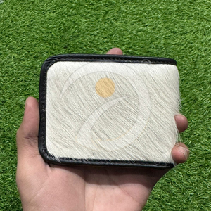 Luxury Handmade Hair On Hide <b>Wallet</b> Mens <b>Compact</b> Cash Organizer With Rich Cowhide Leather Texture Hair On Hide <b>Wallet</b> - Product Image 6