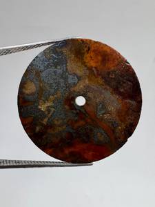 Cadran de montre en pierre précieuse naturelle Œil de tigre A K Gems, 32,5 mm, coupe plate ronde de 0,70 mm, trou central de 2 mm, personnalisé, qualité supérieure - Product Image 1