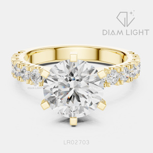 Bague de mariage en or blanc 14 carats avec diamant de laboratoire certifié IGI, taille ronde 2,25 carats, bijou raffiné, cadeau pour fiançailles, mariage ou anniversaire - Product Image 5