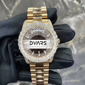 Reloj de Lujo de Cuarzo y Acero Inoxidable con Cristal de Moissanita para Vacaciones en la Playa, Festivales de Música y Uso Casual - Venta al por Mayor - Product Image 1