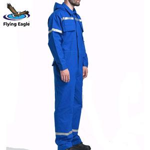 Vêtements de travail en coton avec logo personnalisé, uniforme durable pour les ouvriers d'usine, veste et pantalon de travail - Product Image 4