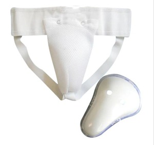 Contoured Polyester Cotton Soft Lightweight Groin Protector Men Adjustable Sports Protection Black <b>Red</b> Blue White All Seasons - Product Image 3