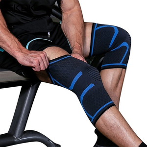 Genouillères de musculation en néoprène renforcées à double couture, protection professionnelle haute résistance, genouillères de compression pour les genoux - Product Image 6