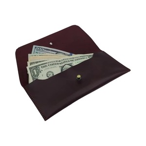 Cartera de Cuero con Textura Retro, Clásica, Larga, Tipo Sobre, con Monedero, Elegante, con Bolsillo para Monedas, Tarjetero Antiguo para Efectivo - Product Image 1
