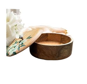 Caja de Chapati de Madera Esmaltada Única con Tapa Resistente y Diseño Especial Atractivo, Precio al por Mayor en India - Product Image 1