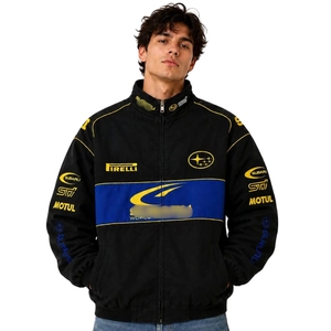 Blouson de moto uni pour couple, style vintage rallye |   Coupe-vent léger de l'équipe mondiale de rallye des années 90 - Product Image 2