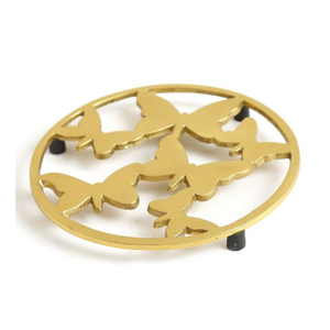 Wholesale Round Iron Trivet Stand for Hot Pots and Pans Heavy Duty Metal Pot Holder Heat Resistant Countertop <b>Table</b> <b>Protector</b> - Product Image 4