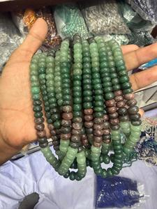 Best Selling Sky Blue Moss Agate Round <b>Beads</b> 8-10mm Natural Gemstone Smooth for Jewelry Necklace Making From Rajasthan - Product Image 3
