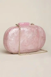 Pochette de soirée en résine tendance, faite à la main, forme personnalisée, sac à main de créateur de luxe pour femme, sac de soirée de mariage, aspect marbre - Product Image 6