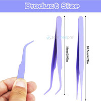 Pince à épiler pour cils en acier inoxydable antistatique, légère et durable, de marque personnalisée, pour usage en salon de beauté, qualité A+