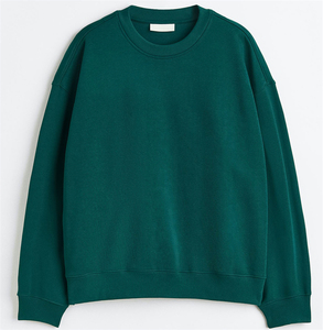 Sweat-shirt oversize pour homme en coton molletonné de qualité supérieure, coupe ample et décontractée, col rond, manches longues, style streetwear décontracté, chaud et confortable - Product Image 6