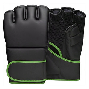 ถุงมือชกมวย MMA ขนาด 8 ออนซ์ แบบกำหนดเอง ทำจากหนัง PU สำหรับฝึกซ้อมและต่อยกระสอบทราย พร้อมสายรัดแบบตีนตุ๊กแก - Product Image 2