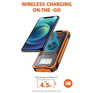 Power Bank Solare Portatile 20000mAh 22.5W, Caricabatterie Esterno per Esterni con 2 Porte USB, 1 USB-C, Torcia Integrata Luminosa EDC - Product Image 3