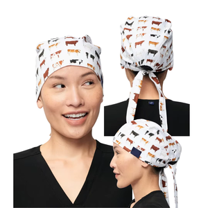 Adjustable Pure Cotton Nurse Cap Custom Logo Printed Elastic <b>Band</b> Surgical Cap Dust-proof Cap Wholesale Accessory - Product Image 5