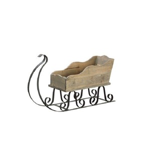 Top Arrival Christmas Decorations <b>Vintage</b> Galvanized Iron Christmas Sleigh for Christmas <b>Ornaments</b> Decorations - Product Image 1