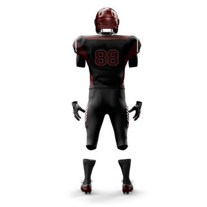 Polyester Uniform Set Stretchable Solid Color Custom Size Short Sleeve American Football Sets Uniform <b>Compression</b> Breathable - Product Image 3