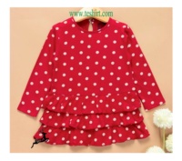 Nouvelle Robe de Bal Tendance Respirante Écologique en Coton Tricoté à Motifs Floraux Longueur Genou avec Cristaux pour Bébés Filles Fabriquée en Inde
