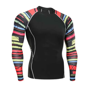 New Arrivals Winter Printed Breathable Quick Drying Compression Suits High Elastic Tight Trousers Long Sleeves Front Gym - Product Image 2