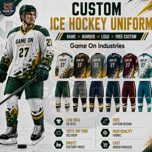 Personalization Custom Team Apparel Full Dye Sublimation Team Name & Number Private Lable Ice Hockey Uniform For Team Wear - Product Image 6