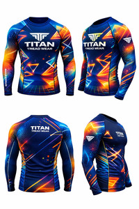 เสื้อแรชการ์ดผู้ชายที่ดีที่สุดสำหรับว่ายน้ำ เล่นเซิร์ฟ กีฬาชายหาด - ป้องกันรังสียูวี เป็นมิตรกับสิ่งแวดล้อม ต้านเชื้อแบคทีเรีย แห้งเร็ว แขนยาวเต็มตัว - Product Image 6