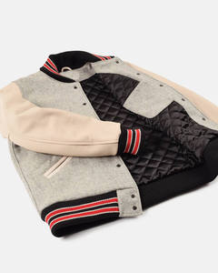 New Design 2026 Custom <b>Patches</b> Embroidery Base Ball <b>Jacket</b> for Men and Women High Quality Genuine Leather Sleeves College Wear - Product Image 3