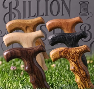 Bâton de marche en bois personnalisé en gros, canne sculptée à la main, poignée artistique en bois naturel de qualité supérieure - Product Image 1