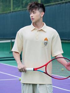 Polo à manches courtes pour homme avec imprimé lettres, été - Product Image 4