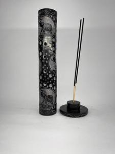 เชิงเทียนเชิงเทียนหินอ่อนหินอ่อนแกะสลักดีไซน์ใหม่พร้อมรูปช้าง - Product Image 3