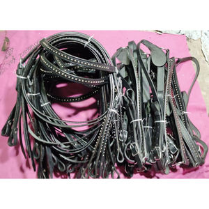 FOR SELL Western HARNESS leather horse headstall <b>SET</b> WITH BREASTPLATE WITH STEEL FITTINGS IN DOLLAR 12 CREDIT CARD ACCEPTED - Product Image 1