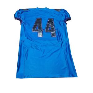Maillot de football américain personnalisable grande taille sergé respirant avec manches courtes et numéro de joueur conçu ensemble - Product Image 2
