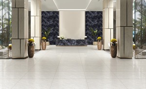 Orientbell Double Charge 600X1200 Seawave Blanco Acabado brillante Azulejos grandes Azulejos de porcelana para piso de pared grande - Product Image 3