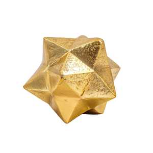 Gold Brass <b>Star</b> <b>Hanging</b> Ornament Handcrafted Reusable Eco-Friendly Festive Christmas Party Decoration Supplier - Product Image 3