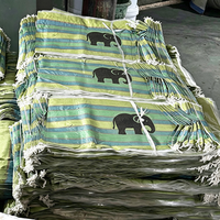 Sac de courses en plastique laminé PP avec poignée pour le marché de la Tanzanie, du Ghana, du Congo et d'Afrique
