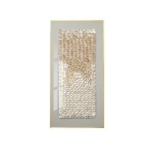 Tableau mural de luxe en mosaïque de coquillages nacrés peints à la main, prix de gros, pour décoration intérieure de salon moderne - Product Image 1
