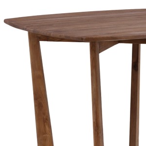 Modern Rustic Teak Wood Round Dining <b>Table</b> with Sculptural Base, <b>Solid</b> <b>Wooden</b> <b>Table</b> for Home Cafe Restaurant and Hotel Furniture - Product Image 3