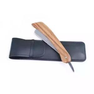 Navaja de Afeitar Clásica con Mango de Madera para Hombre, Navaja de Afeitar Profesional de Acero Inoxidable para Barbería - Product Image 2