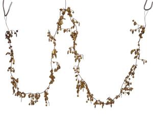 Guirlande de feuilles marron et vertes en gros, moderne, écologique, faite à la main, en tôle de fer galvanisé, fleurs, taille personnalisée, pour extérieur, Noël - Product Image 5