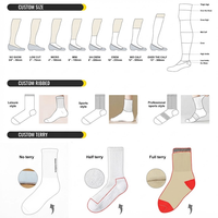 Chaussettes de football personnalisées à forte valeur ajoutée Chaussettes à prise en main d'usine Chaussettes antidérapantes