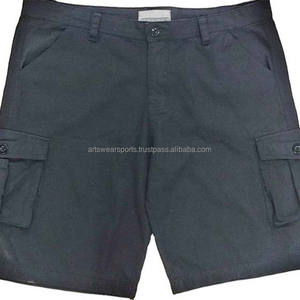 กางเกงขาสั้นกอล์ฟผ้าแคนวาสถักระบายอากาศได้ดี สีพื้น สไตล์ลำลองสำหรับผู้ชาย พร้อมโลโก้แบบกำหนดเอง สไตล์ไฮสตรีท - Product Image 6