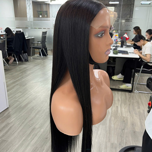 Peluca Larga Negra, Cabello Virgen Vietnamita Liso, Cabello Humano de Lujo, Super Double Draw, Envío Rápido desde Fábrica, Super Draw - Product Image 2