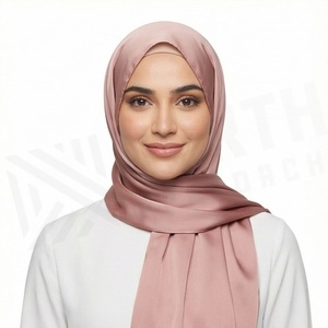 Hiyab de Chifón de Color Sólido para Mujer, Transpirable, para Uso Diario, Pañuelo Étnico de Oriente Medio - Product Image 3