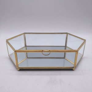 High Quality Metal And Glass Jewellery Box With Modern Look And Spacious Interior For Safe Jewelry Storage - Product Image 1