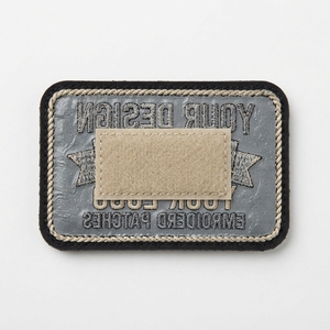 Écussons personnalisés brodés de qualité supérieure, rectangulaires, à thermocoller, avec logo en tissu pour vêtements et accessoires - Product Image 3