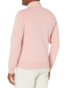 Sudadera con Cierre y Logotipo Personalizado para Hombre, Color Rosa Sólido, Corte Regular, Chaqueta Deportiva, Sudaderas con y sin Capucha para Hombre - Product Image 6